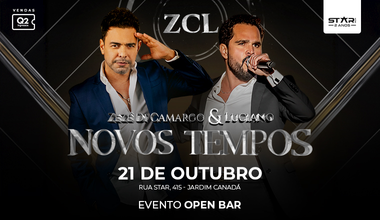 2 Anos Star - Zezé Di Camargo e Luciano em Nova Lima