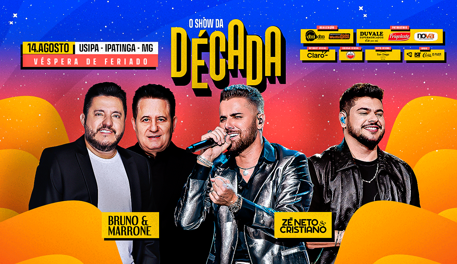 O Show da Década - Bruno e Marrone + Zé Neto e Cristiano em Ipatinga