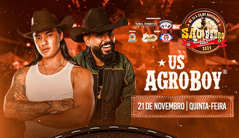 São Pedro Rodeio Agro Fest - Us Agroboy em São Pedro