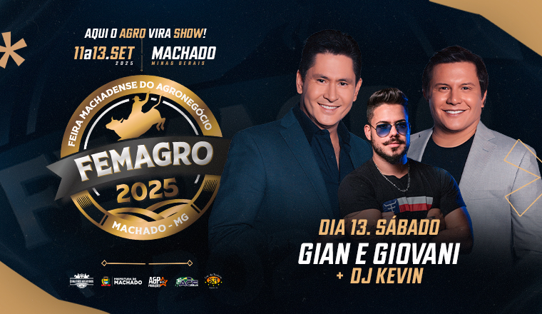 Gian e Giovani + Dj Kevin - Femagro 2025 em Machado