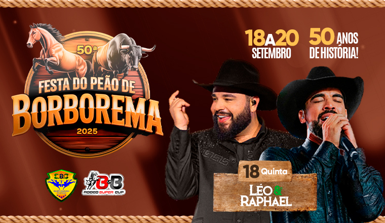 Léo e Raphael em Borborema 