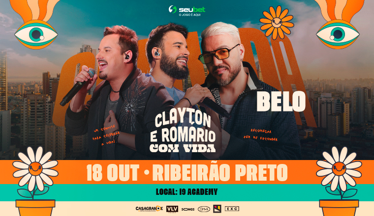 Clayton e Romário com Vida em Ribeirão Preto