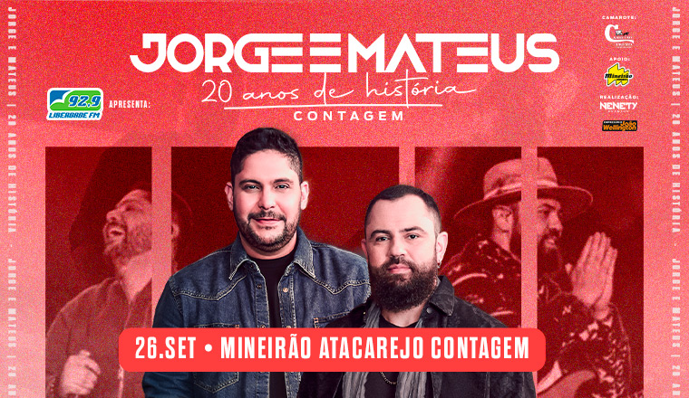 Jorge e Mateus 20 Anos de História em Contagem