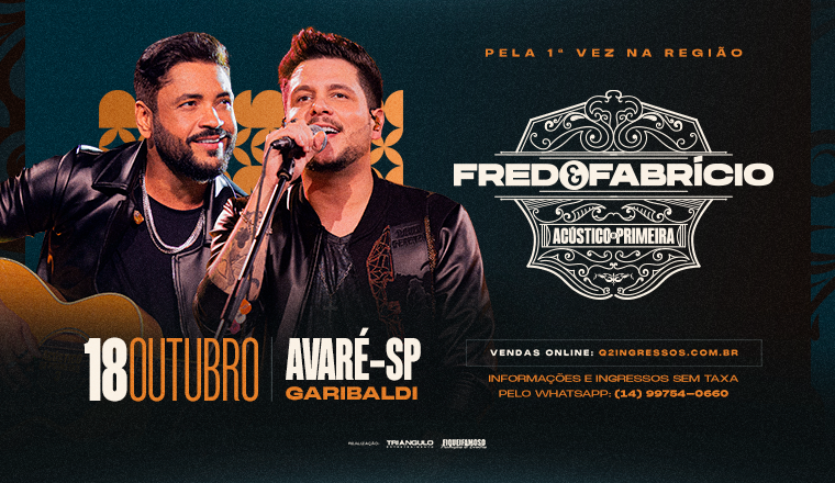 Show com Fred e Fabrício em Avaré