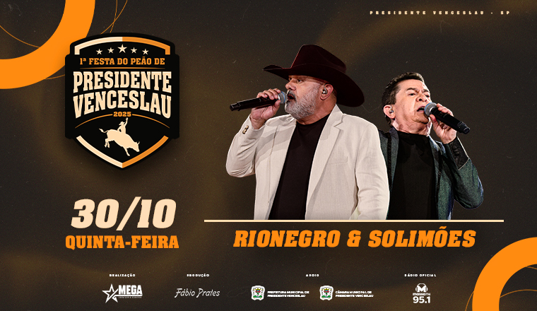 Rionegro e Solimões - 1º Festa do Peão de Presidente Venceslau