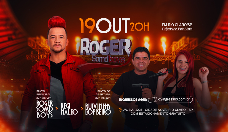 Show com Roger Somdboys em Rio Claro