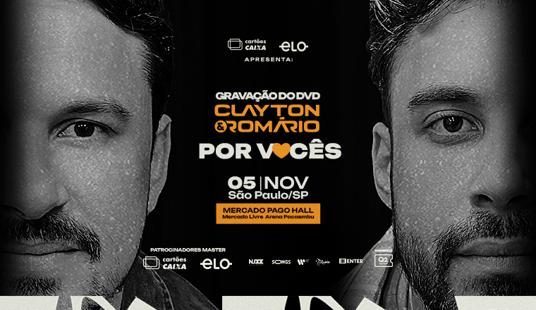 Gravação do Dvd Clayton e Romário por Vocês em São Paulo