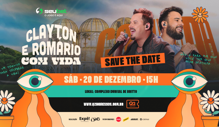 Clayton e Romário com Vida em Curitiba