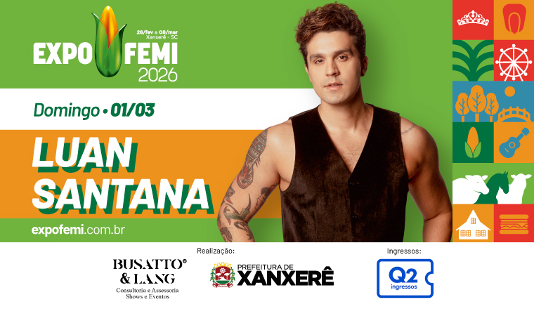 Luan Santana - Expofemi 2026 em Xanxerê