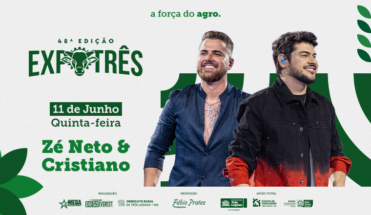 Expotrês 2026 em Três Lagoas