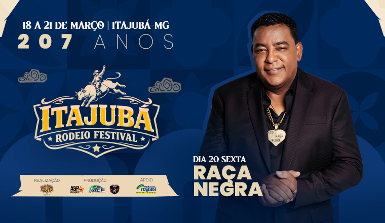 Raça Negra - Itajubá Rodeio Festival 2026 em Itajubá - Raça Negra