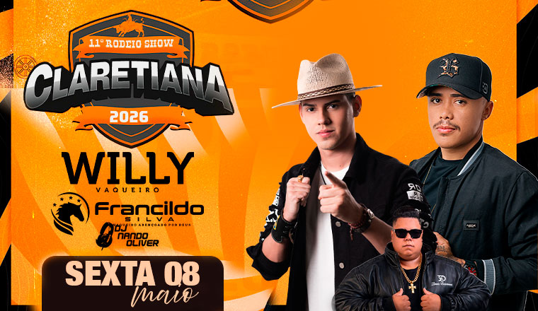 Sexta - 11ª Claretiana Rodeio Show 2026 em Claretiana
