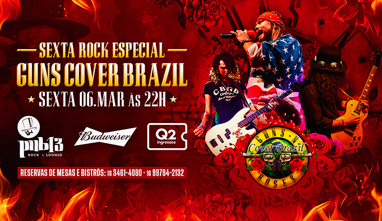 Guns Cover Brazil em Araraquara