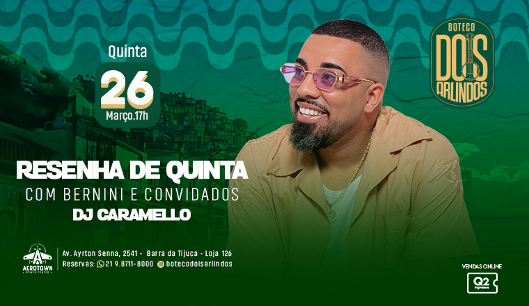 Resenha de Quinta com Bernini e Convidados em Rio de Janeiro