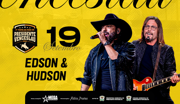 Edson e Hudson - 2ª Festa do Peão de Presidente Venceslau 2026 em Presidente Venceslau