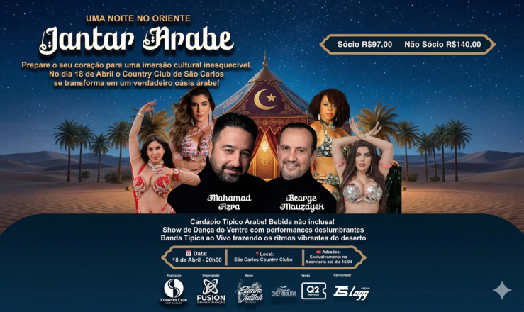 Jantar Árabe em São Carlos