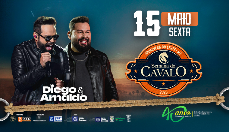 Diego e Arnaldo - Semana do Cavalo 2026 em Primavera do Leste
