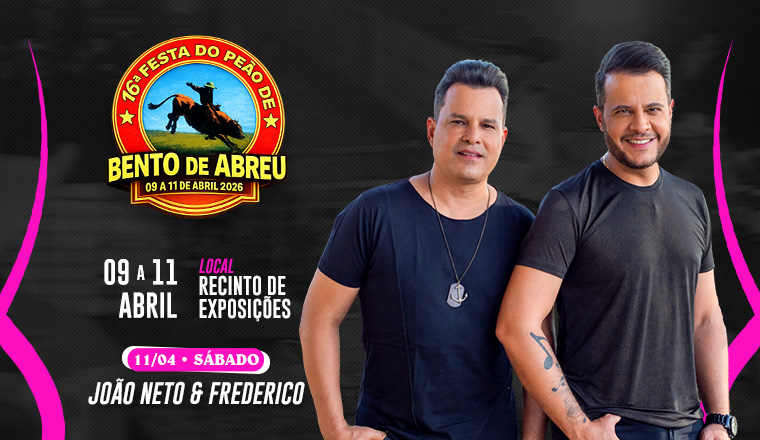João Neto e Frederico - 16ª Festa do Peão de Bento de Abreu 2026 em Bento de Abreu - João Neto e Frederico