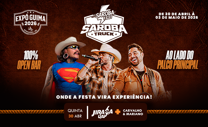 Quinta: Espaço Saroba Fest - Expô Guima 2026 em Guimarânia