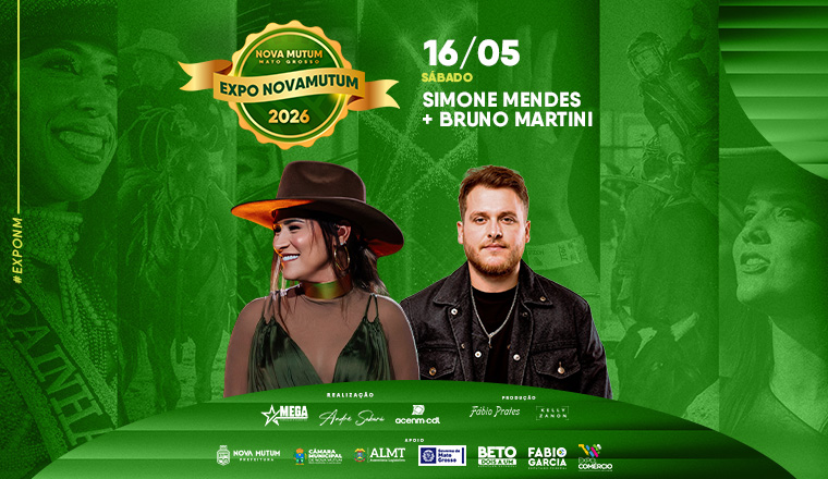 Simone Mendes + Bruno Martini - Expo Novamutum 2026 em Nova Mutum