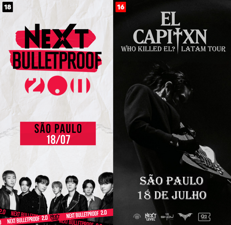 Capa do evento: NEXT BULLETPROOF 2.0 + SHOW DO EL CAPITXN SÃO PAULO