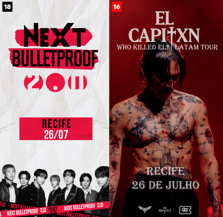 Capa do evento: NEXT BULLETPROOF 2.0 + SHOW DO EL CAPITXN RECIFE