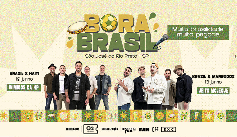 Inimigos da Hp - Bora Brasil em São José do Rio Preto - Jeito Moleque