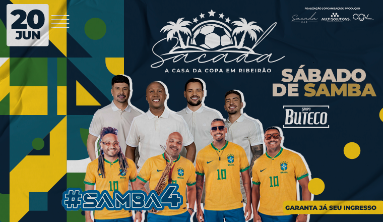 Sábado de Samba - Sacada Bar: a Casa da Copa em Ribeirão em Ribeirão Preto