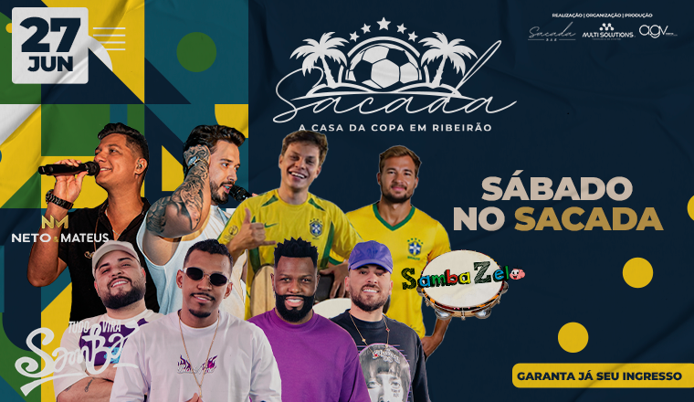 Sábado no Sacada - a Casa da Copa em Ribeirão em Ribeirão Preto