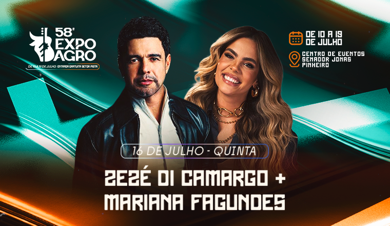 Zezé Di Camargo + Mariana Fagundes - 58ª Expoagro Cuiabá 2026 em Cuiabá
