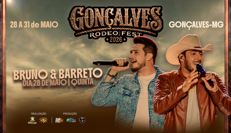 Bruno e Barreto - Gonçalves Rodeo Fest 2026 em Gonçalves - Bruno e Barreto