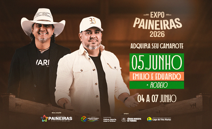 Emílio e Eduardo + Rodeio - Camarote + Boate: Expo Paineiras 2026