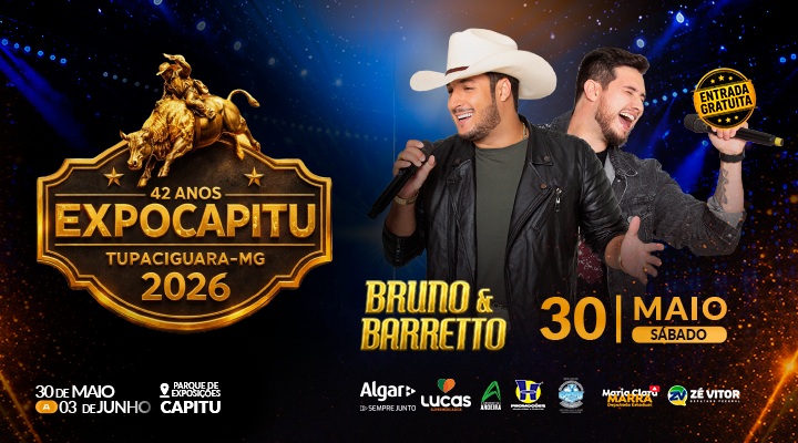 Frontstage: Bruno e Barreto - Expocapitu 2026 em Tupaciguara