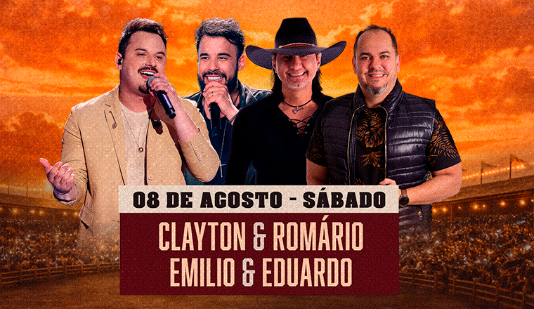 Clayton e Romário + Emílio e Eduardo - Serrana Rodeo Music 2026 em Serrana