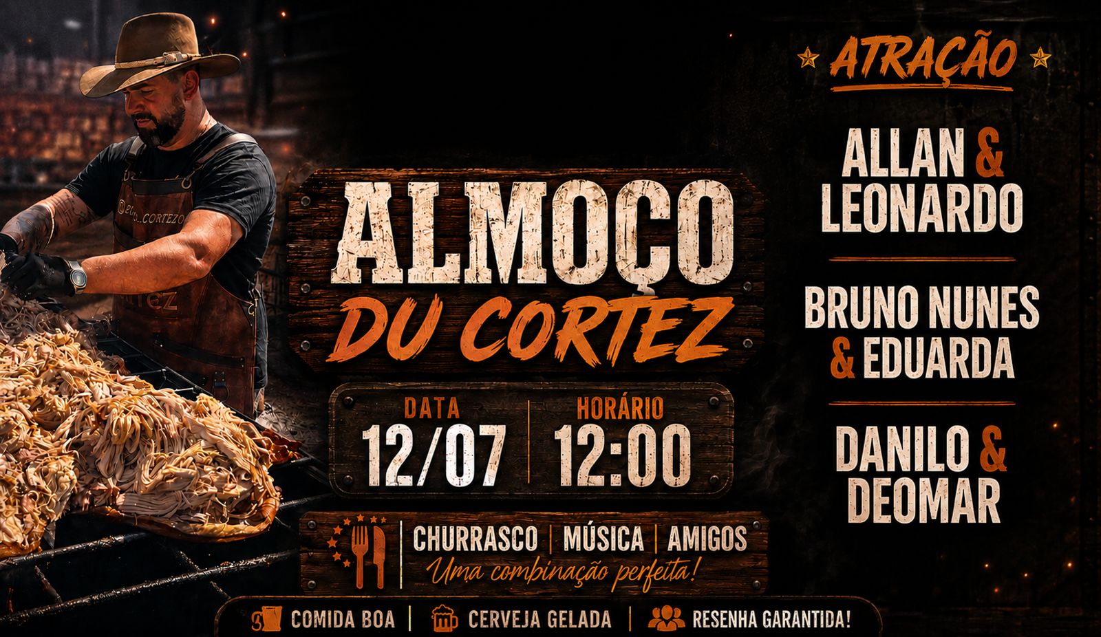 Almoço Du Cortez em Franca