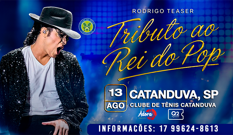 Rodrigo Teaser - Tributo ao Rei do Pop em Catanduva