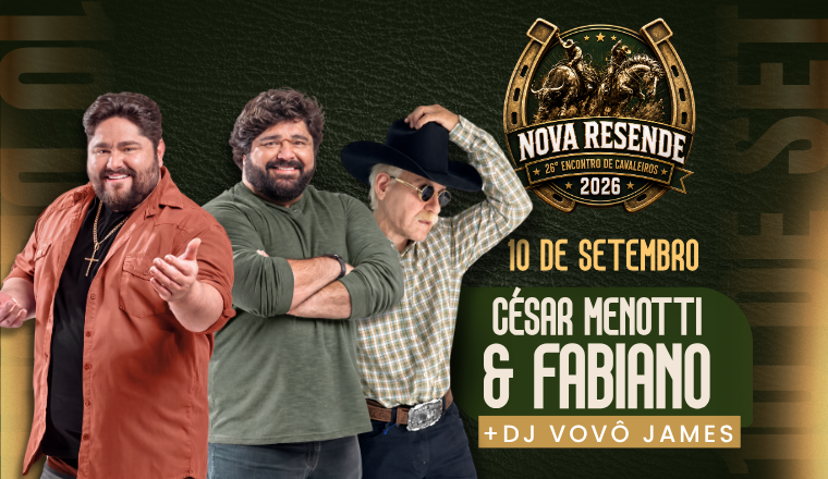 César Menotti e Fabiano - 26º Encontro de Cavaleiros de Nova Resende 2026