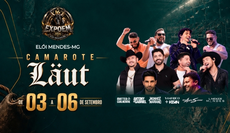 Munhoz e Mariano - Camarote Laut - 16ª Expoem 2026 em Elói Mendes