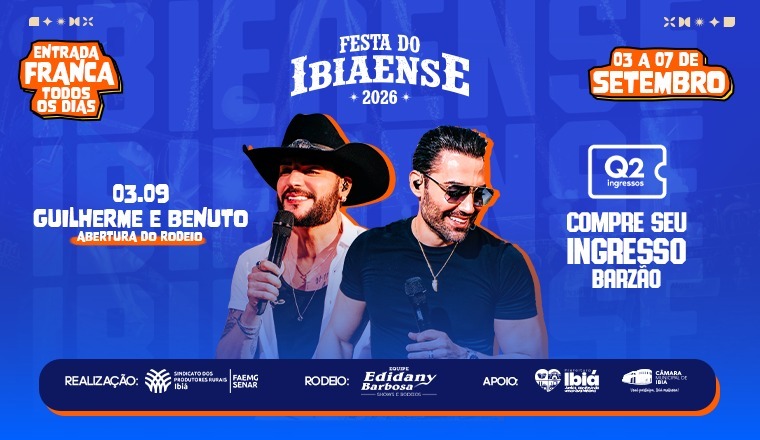 Guilherme e Benuto - Festa do Ibiaense 2026 em Ibiá