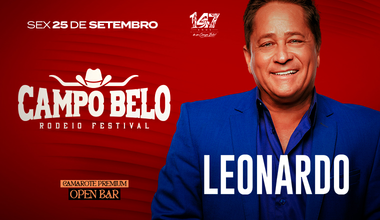 Leonardo - Campo Belo Rodeio Festival 2026 em Campo Belo