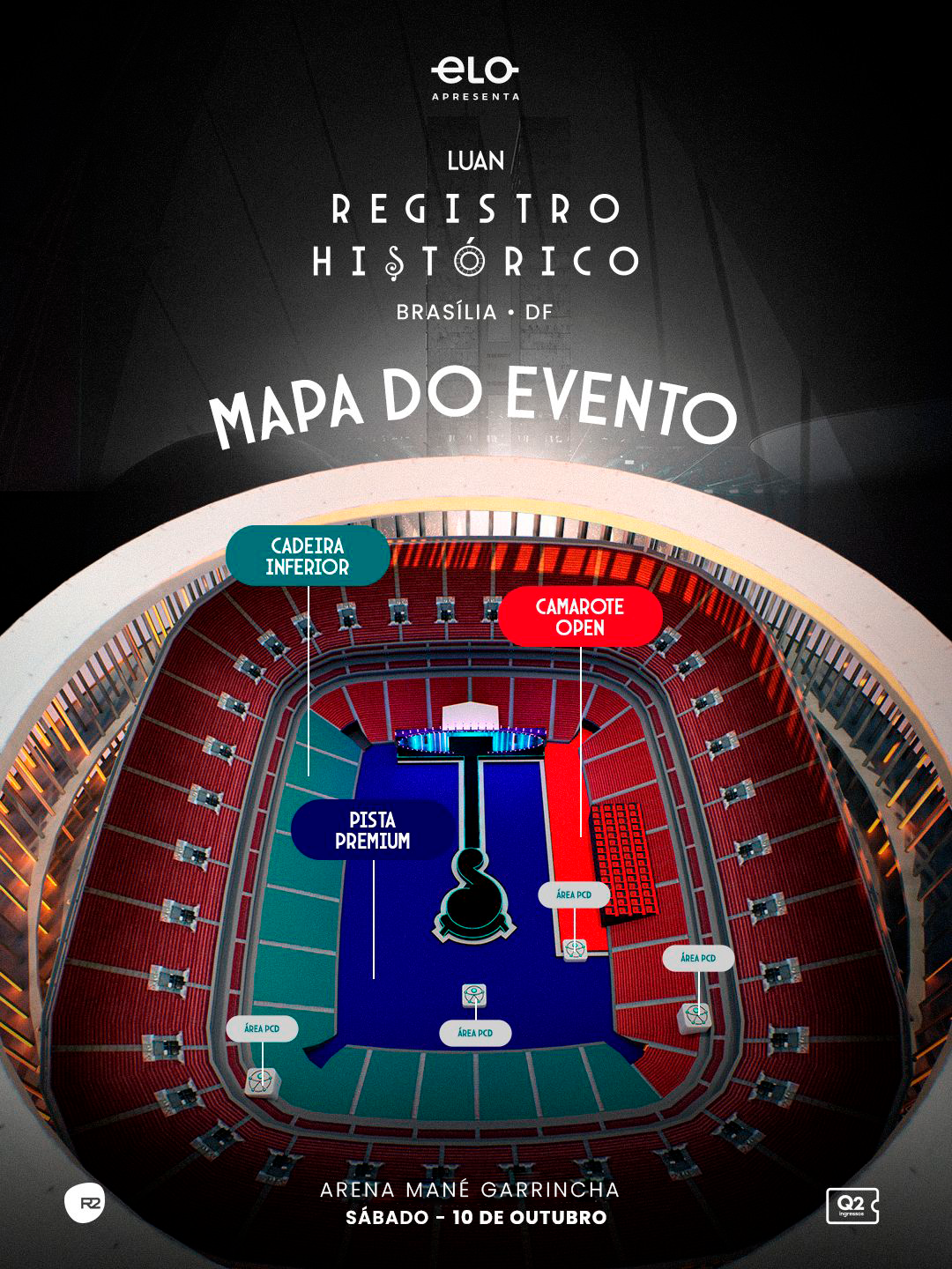 Mapa do evento