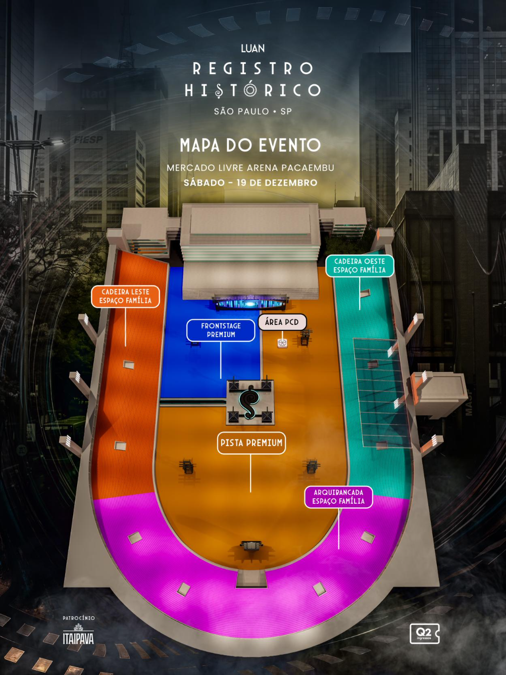 Mapa do evento